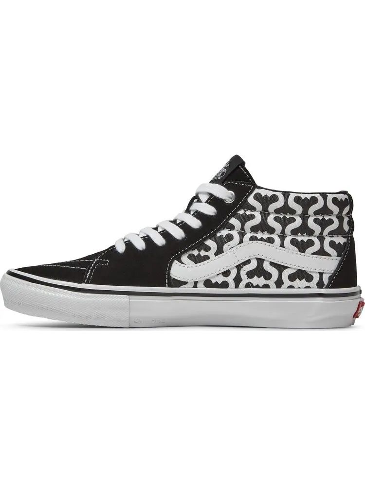 Кеды Vans Supreme x Grosso Mid Monogram S - Black — изображение 3 из 8, черный
