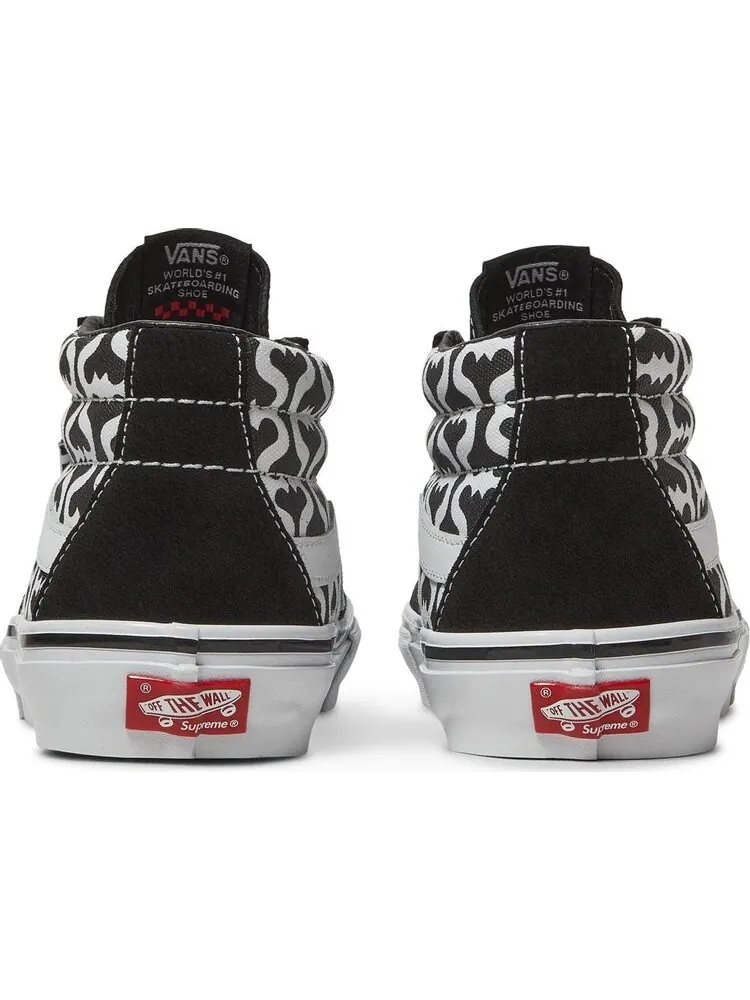 Кеды Vans Supreme x Grosso Mid Monogram S - Black — изображение 6 из 8, черный