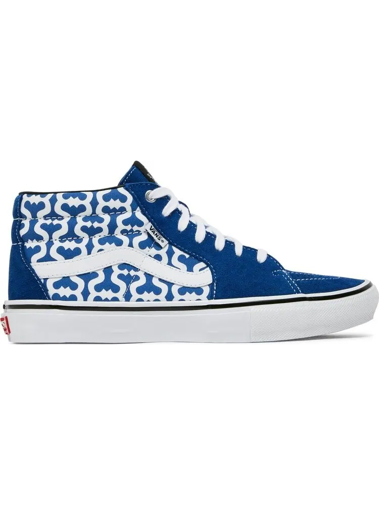 Кеды Vans Supreme x Grosso Mid Monogram S - Royal — изображение 1 из 8, синий