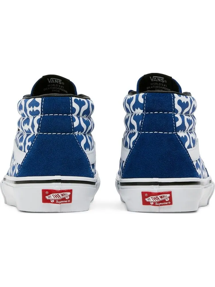 Кеды Vans Supreme x Grosso Mid Monogram S - Royal — изображение 6 из 8, синий