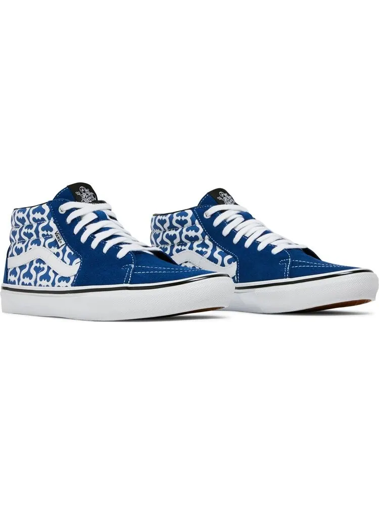 Кеды Vans Supreme x Grosso Mid Monogram S - Royal — изображение 8 из 8, синий