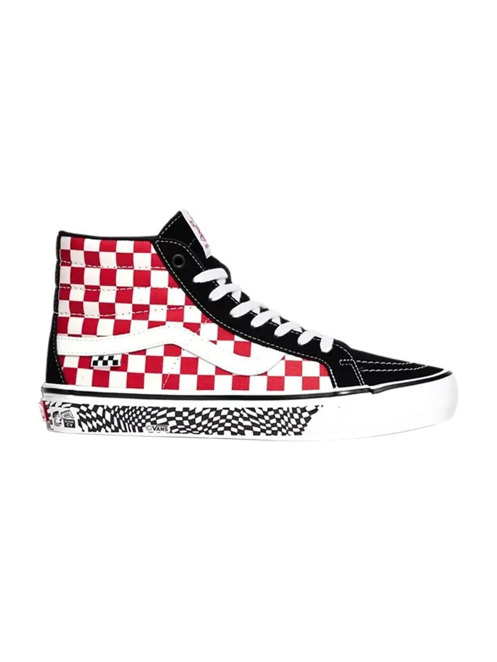 Кроссовки Skate Sk8-Hi Reissue Vans — изображение 1 из 1, черный/красный