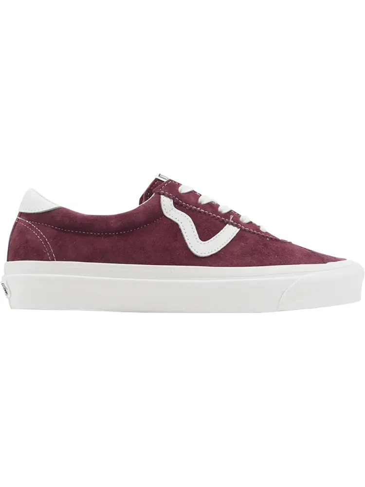 Кеды Vans Style 73 DX Pig Suede - Burgundy White — изображение 1 из 1, красный