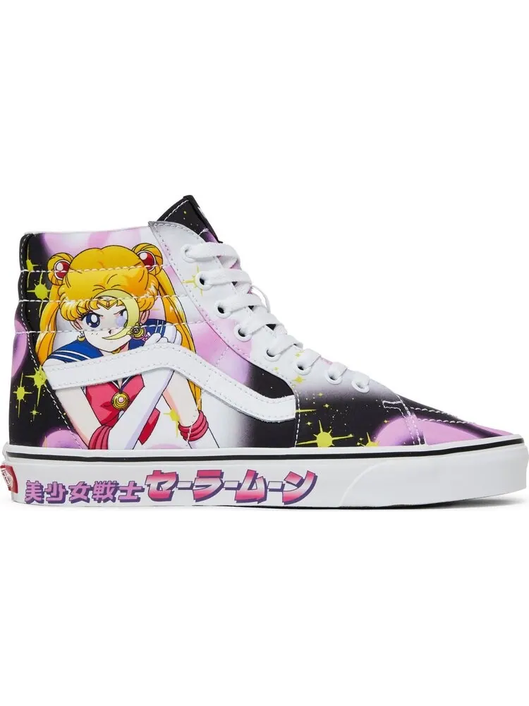 Кеды Vans Sk8-Hi Sailor Moon Pretty Guardian - Черно-розовые — изображение 1 из 8, розовый