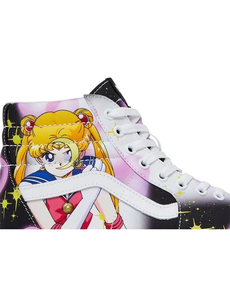 Кеды Vans Sk8-Hi Sailor Moon Pretty Guardian - Черно-розовые — изображение 2 из 8, розовый