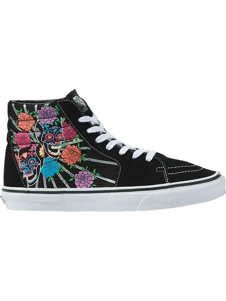 Кроссовки Vans Sk8-Hi Dia De Los Muertos - Floral — изображение 1 из 1, черный