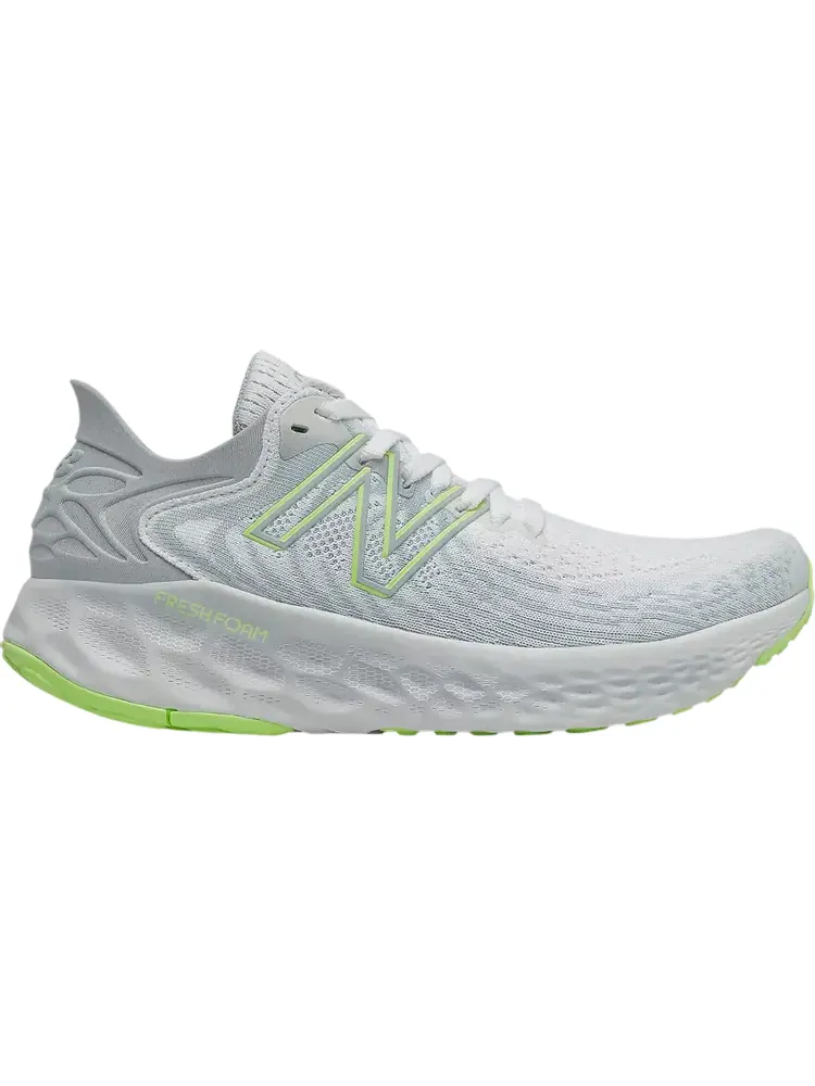 Кроссовки New Balance Wmns Fresh Foam 1080v11 2E Wide 'White Bleached Lime Glow' — изображение 1 из 1, белый