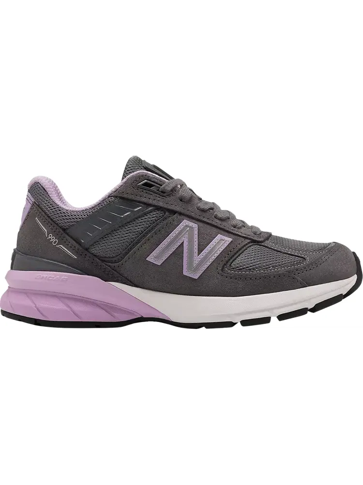 Кроссовки New Balance Wmns 990v5 Made In USA 'Lead Dark Violet Glow' — изображение 1 из 1, серый