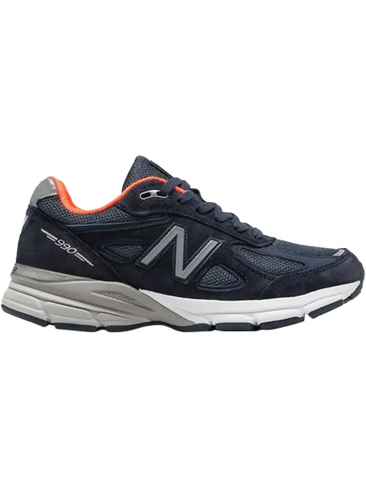 Кроссовки New Balance Wmns 990v4 Made in USA 'Navy Orange' — изображение 1 из 1, синий