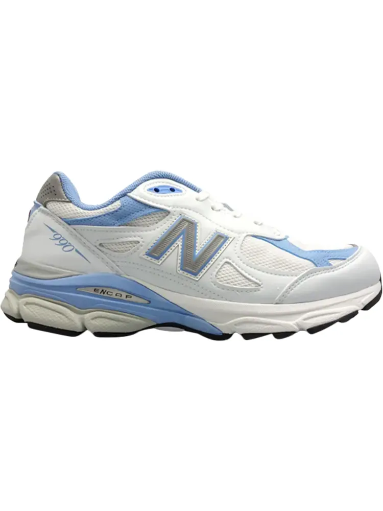 Кроссовки New Balance Wmns 990v3 Made In USA 'White Baby Blue' — изображение 1 из 1, белый