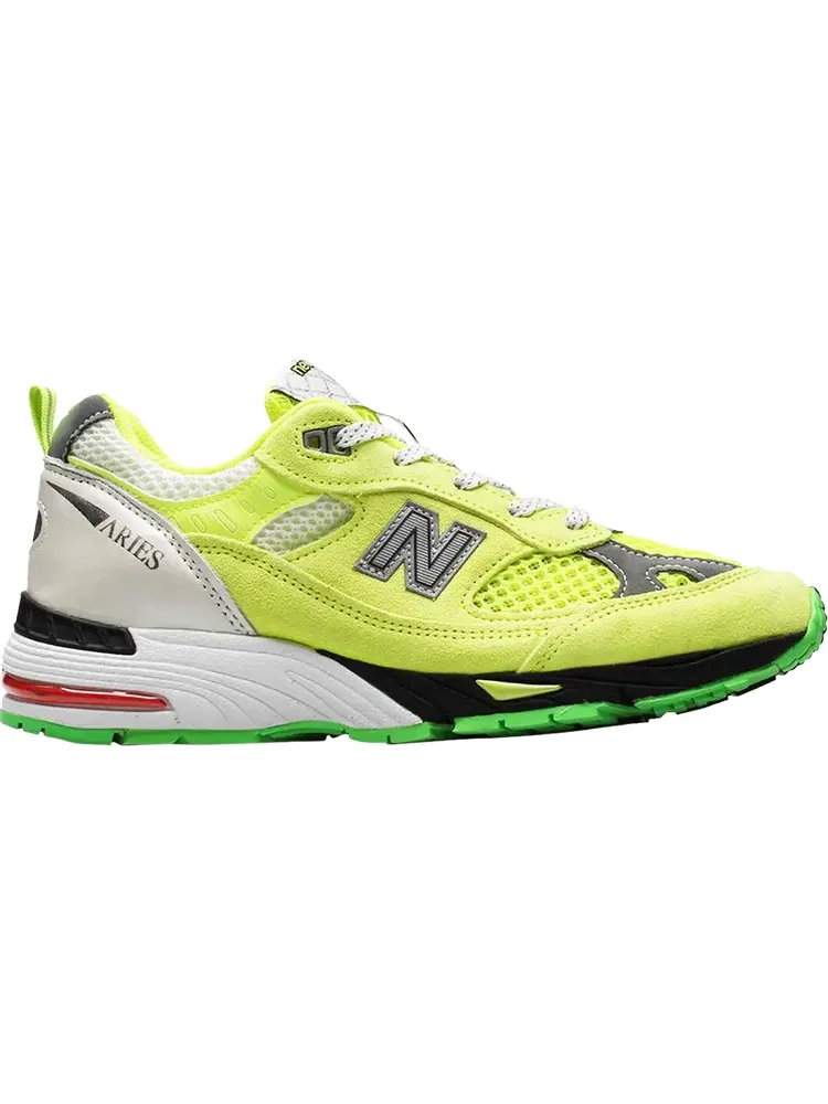 Кроссовки New Balance Aries x Wmns 991 Made in England 'Neon Yellow' — изображение 1 из 1, желтый