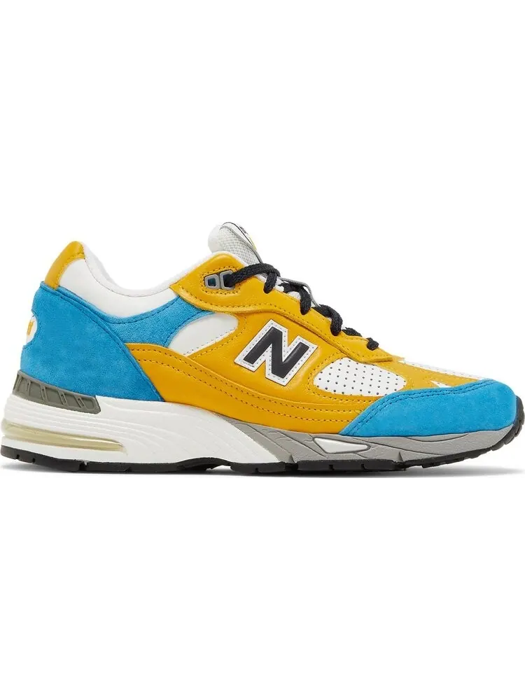 Кроссовки New Balance Sneakersnstuff x Wmns 991 Made in England 'Blue Yellow' — изображение 1 из 8, желтый