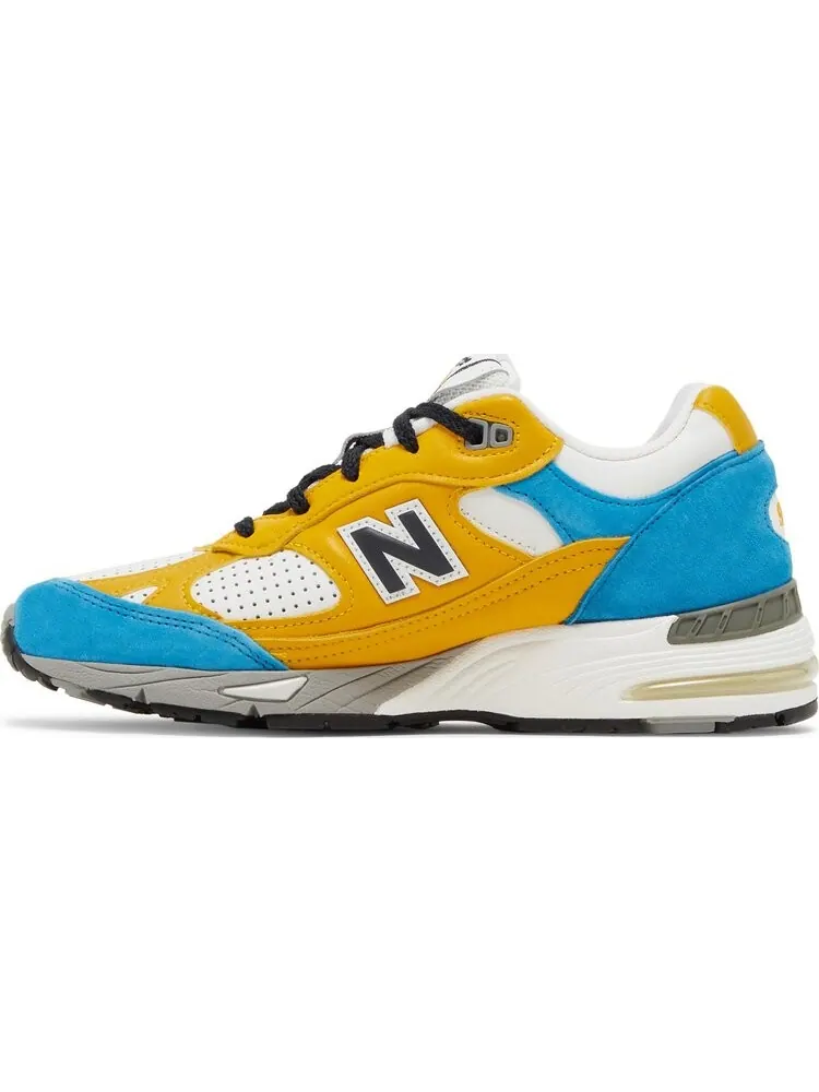 Кроссовки New Balance Sneakersnstuff x Wmns 991 Made in England 'Blue Yellow' — изображение 3 из 8, желтый