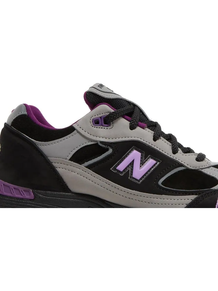 Кроссовки New Balance Stray Rats x Wmns 991 Made In England 'Black Purple' — изображение 2 из 8, черный