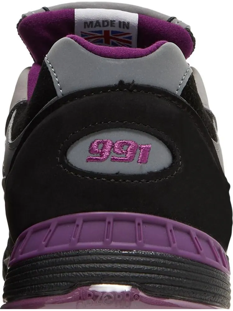 Кроссовки New Balance Stray Rats x Wmns 991 Made In England 'Black Purple' — изображение 7 из 8, черный
