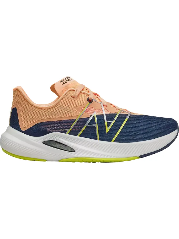 Кроссовки New Balance Wmns FuelCell Rebel v2 'Night Tide Light Mango' — изображение 1 из 1, оранжевый