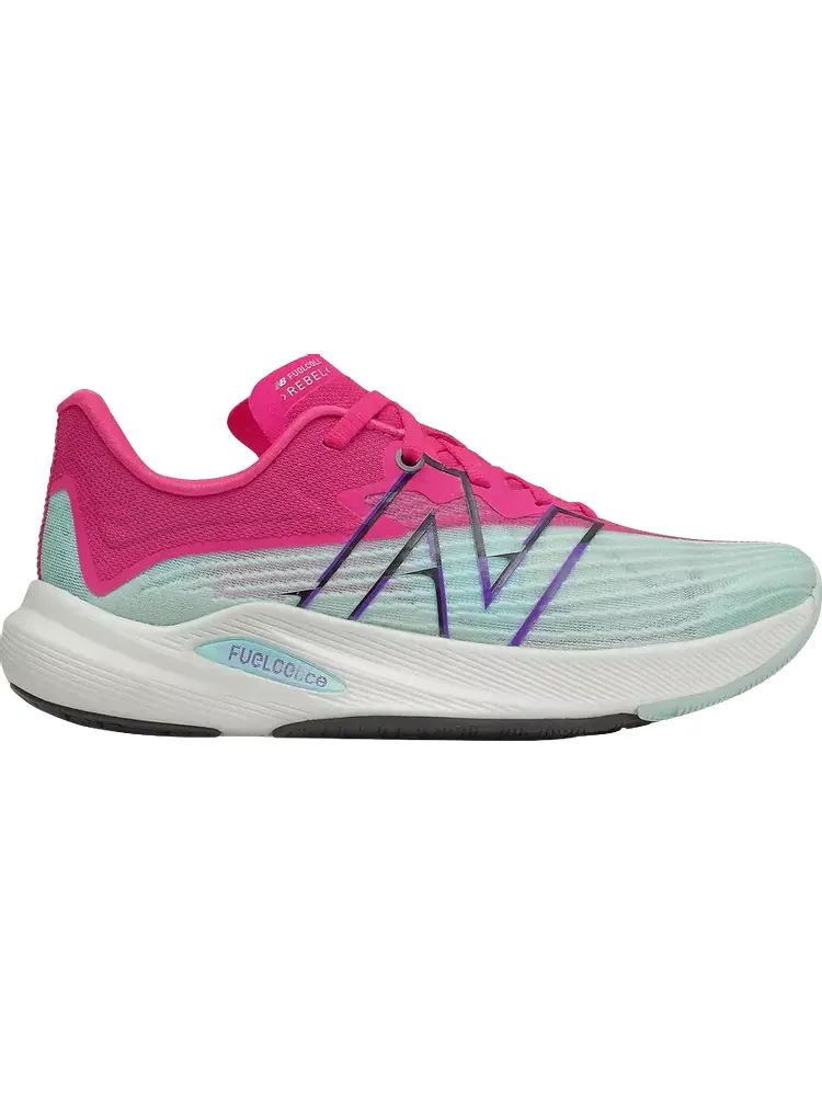 Кроссовки New Balance Wmns FuelCell Rebel v2 'Pale Blue Pink Glow' — изображение 1 из 1, розовый