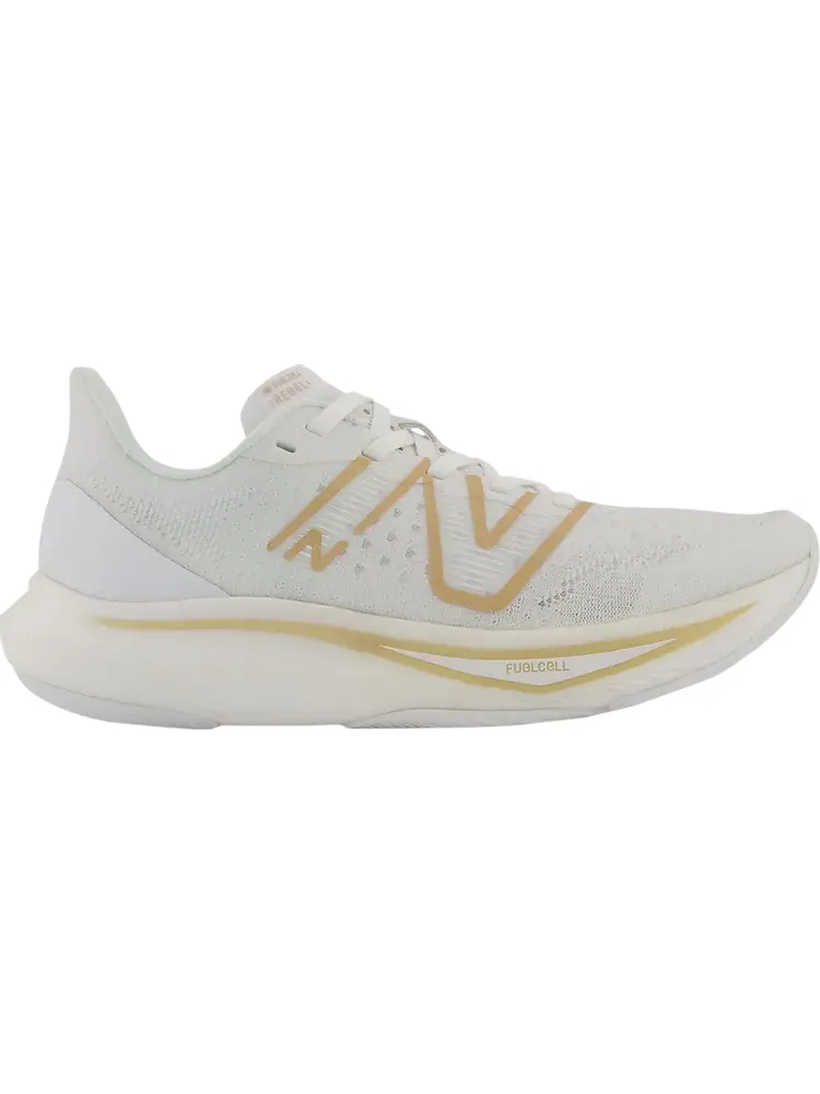 Кроссовки New Balance Wmns FuelCell Rebel v3 'White Gold Metallic' — изображение 1 из 1, белый