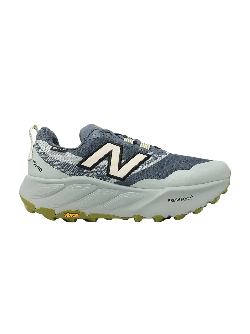 Кроссовки New Balance Wmns Fresh Foam X Hierro V9 GTX D Wide — изображение 1 из 1, синий/зеленый