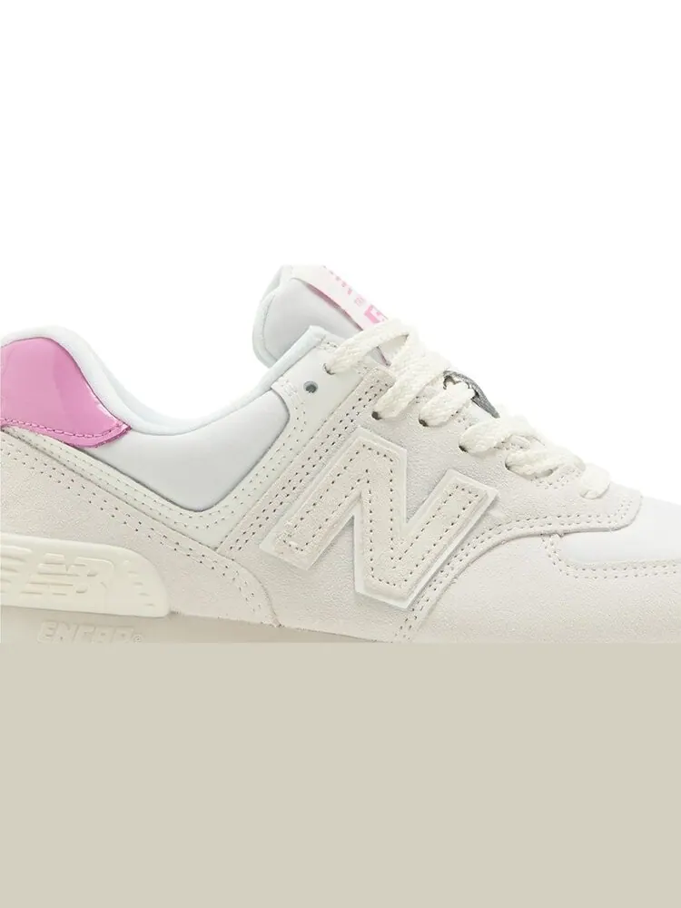 Кроссовки Wmns 574 'Sea Salt Real Pink' — изображение 2 из 4, бежевый