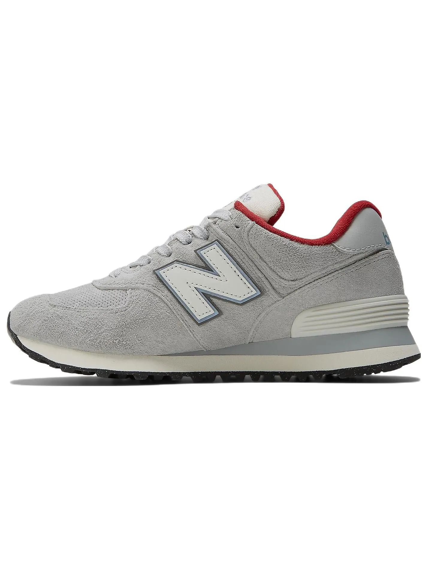 Кроссовки New Balance NB 574 'Grey Blue Varsity Red' — изображение 1 из 5, серый