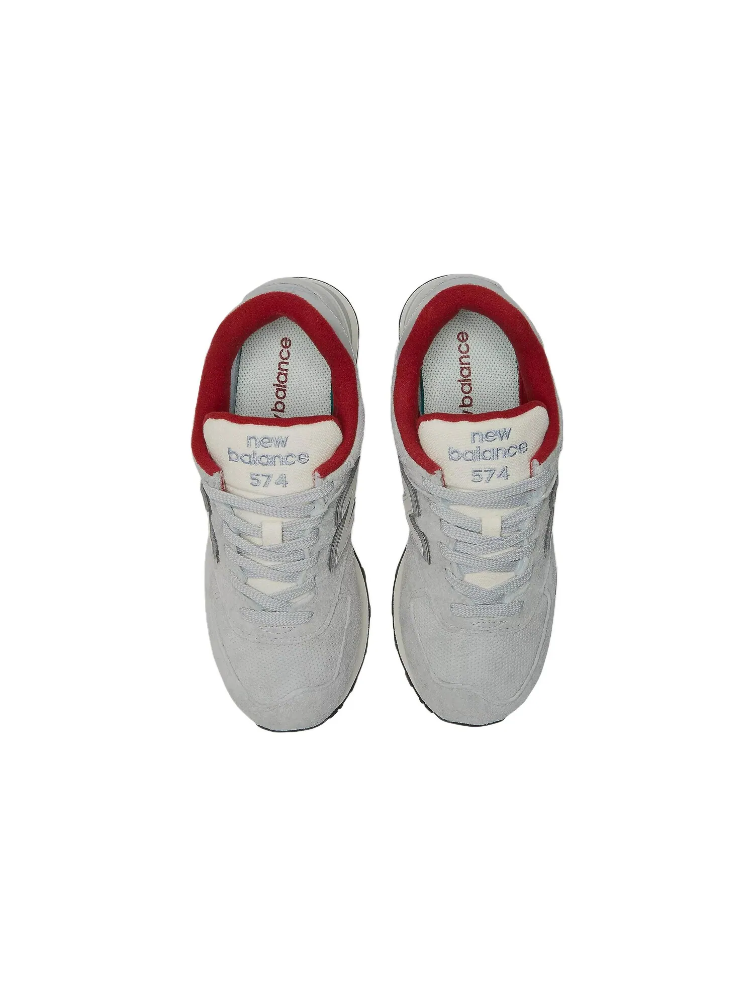 Кроссовки New Balance NB 574 'Grey Blue Varsity Red' — изображение 3 из 5, серый