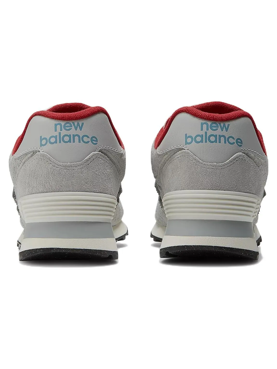 Кроссовки New Balance NB 574 'Grey Blue Varsity Red' — изображение 4 из 5, серый