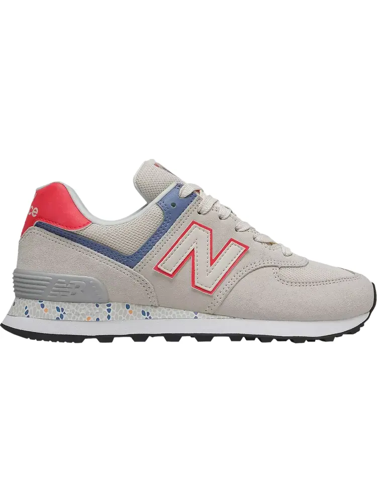 Кроссовки New Balance Wmns 574 'Raw Silk Vivid Coral' — изображение 1 из 1, бежевый