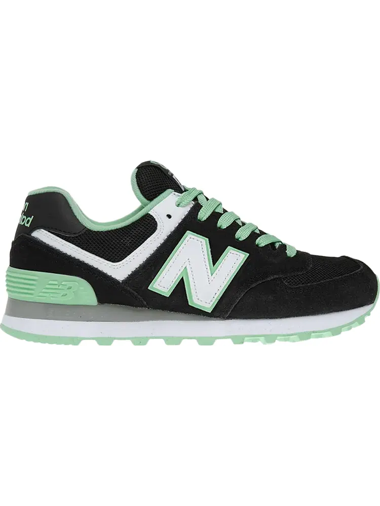 Кроссовки New Balance Wmns 574 'Black Pistachio' — изображение 1 из 1, зеленый