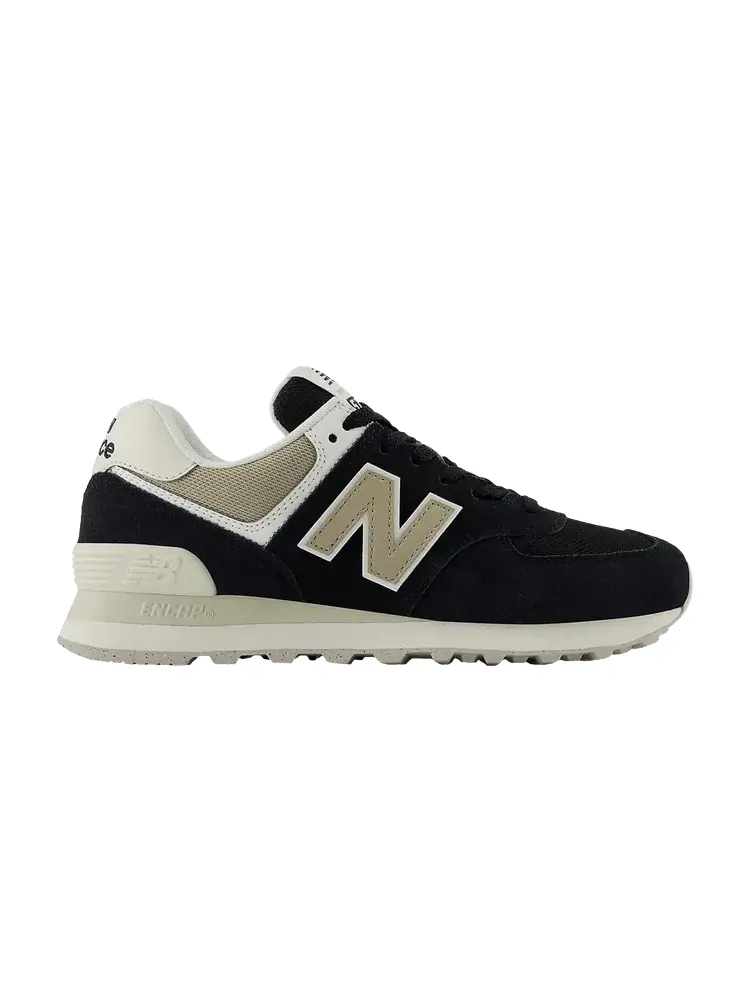 Кроссовки New Balance Wmns 574 Black Elephant Bone — изображение 1 из 1, черный