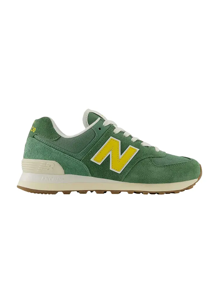 Кроссовки New Balance Wmns 574 Mallard Green Yellow — изображение 1 из 1, зеленый желтый