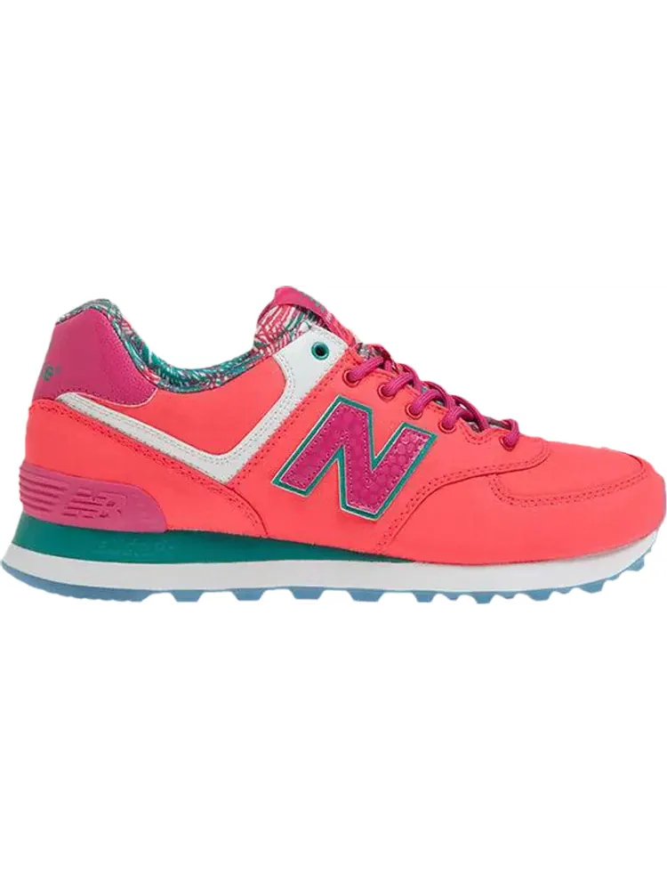 Кроссовки New Balance Wmns 574 'Island Pack - Laser Pink' — изображение 1 из 1, розовый