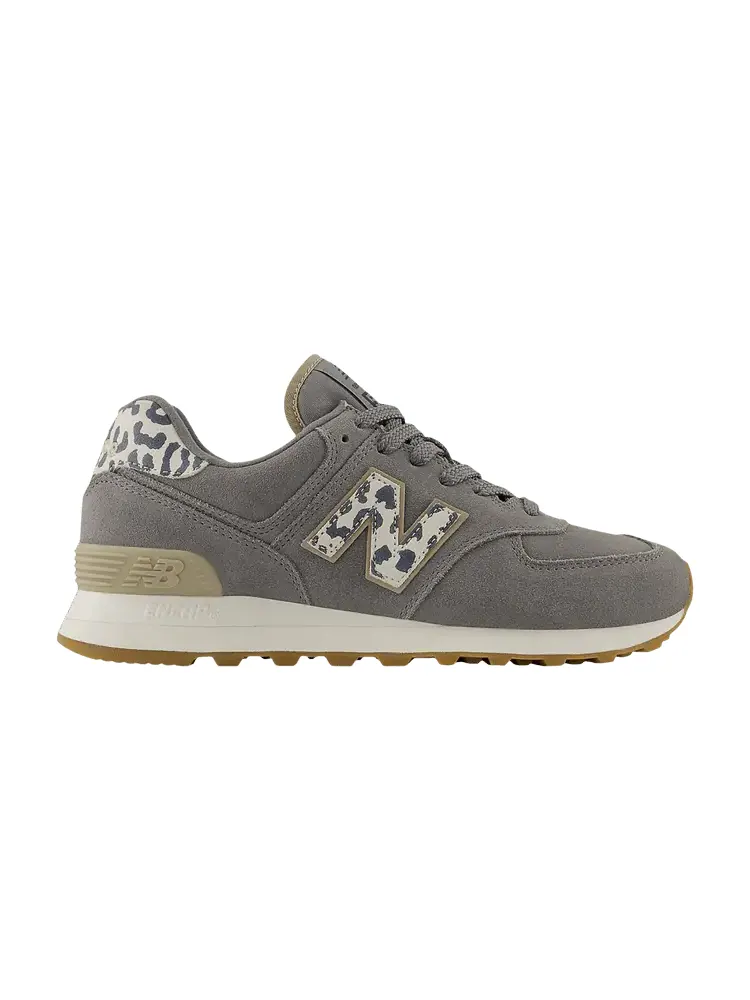 Кроссовки New Balance Wmns 574 Harbor Grey Leopard — изображение 1 из 1, серый