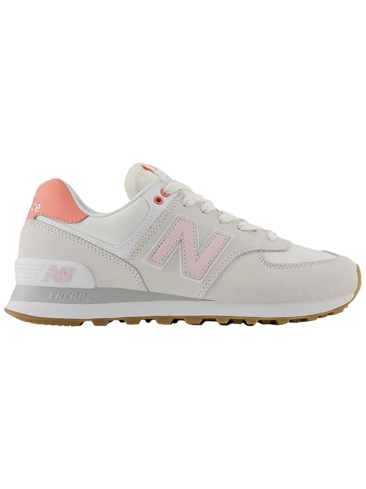 Кроссовки New Balance 574 Women — изображение 1 из 1, светло-серый/розовый