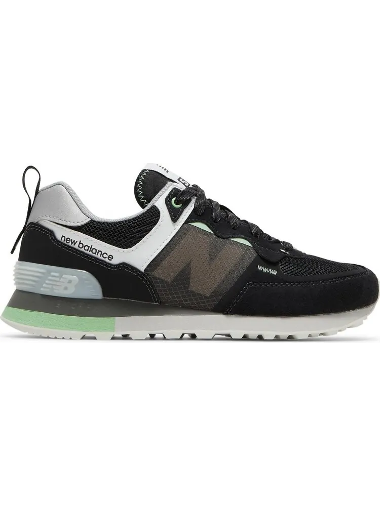 Кроссовки New Balance Wmns 574 'Black Green' — изображение 1 из 8, черный