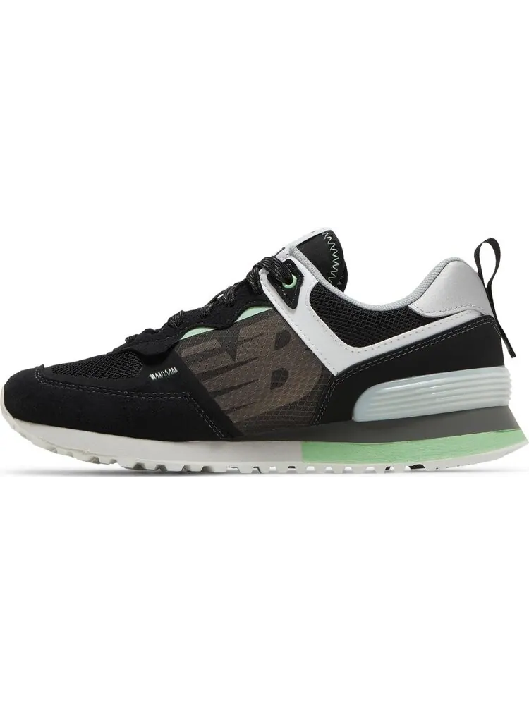Кроссовки New Balance Wmns 574 'Black Green' — изображение 3 из 8, черный