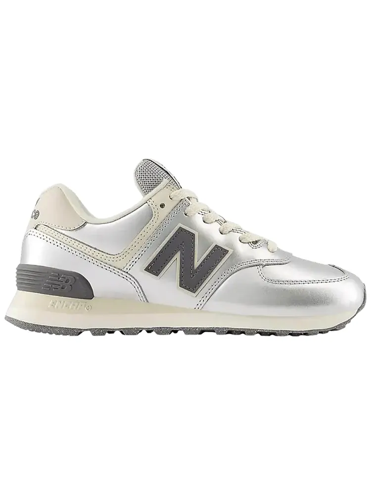 Кроссовки New Balance Wmns 574 — изображение 1 из 1, серебряный