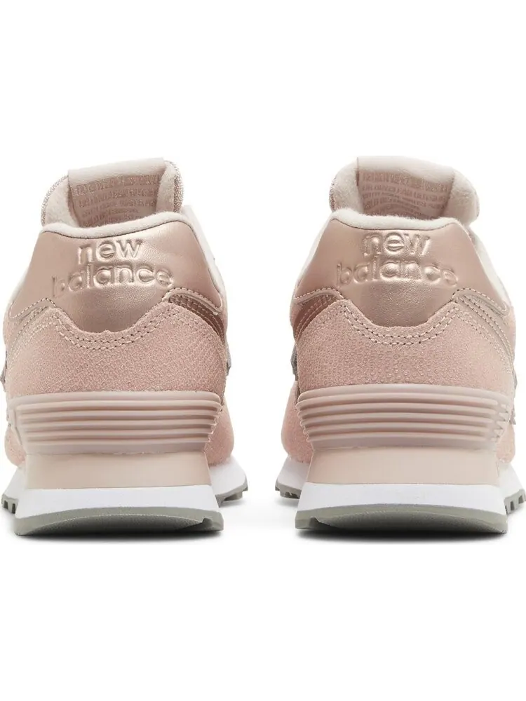Кроссовки New Balance Wmns 574 'Pink Reptile' — изображение 6 из 8, розовый