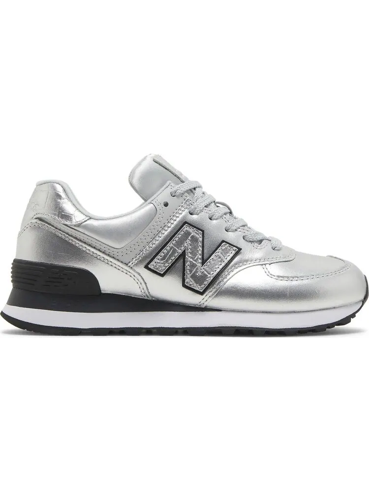Кроссовки New Balance Wmns 574 'Silver' — изображение 1 из 8, серебряный
