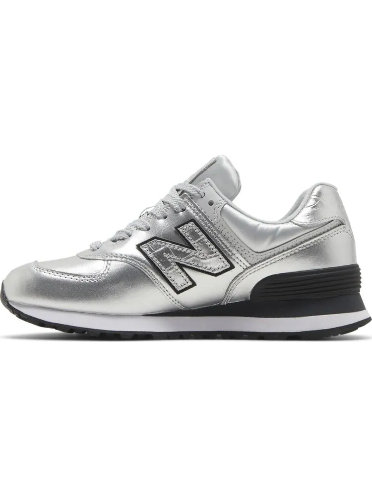 Кроссовки New Balance Wmns 574 'Silver' — изображение 3 из 8, серебряный