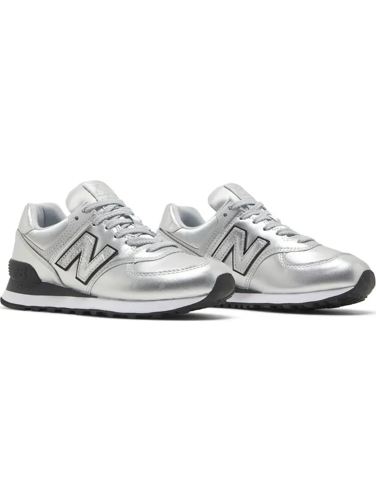 Кроссовки New Balance Wmns 574 'Silver' — изображение 8 из 8, серебряный