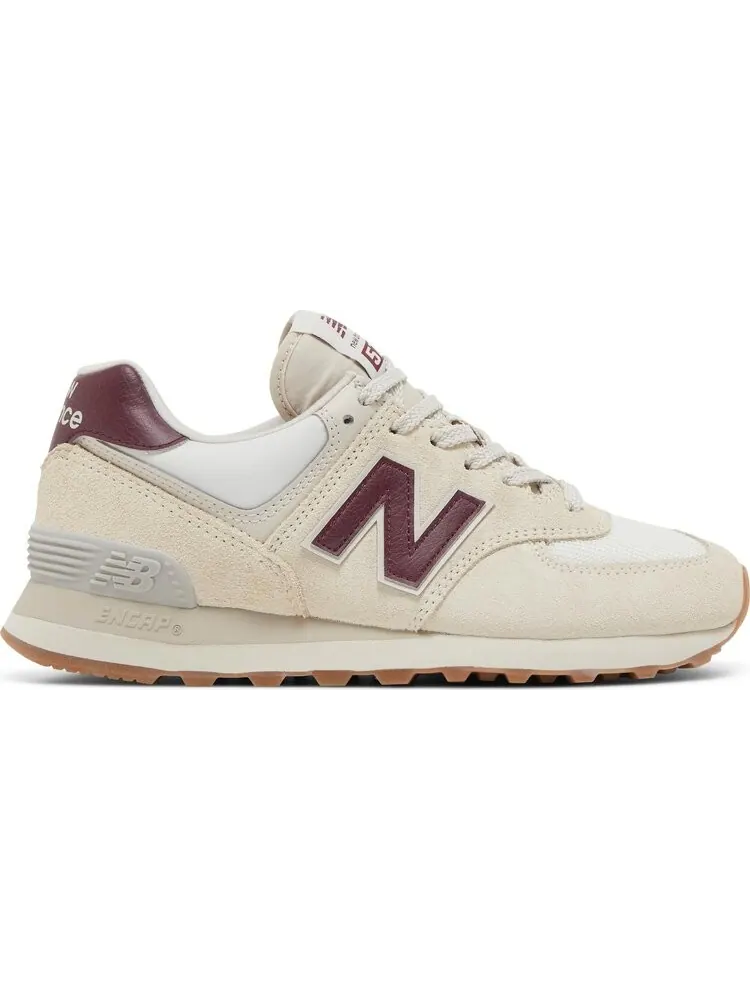 Кроссовки New Balance Wmns 574v2 'Moonbeam Burgundy' — изображение 1 из 7, бежевый