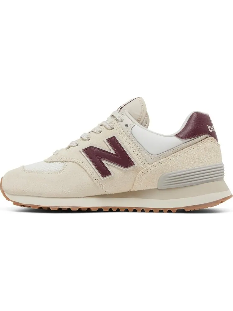 Кроссовки New Balance Wmns 574v2 'Moonbeam Burgundy' — изображение 3 из 7, бежевый