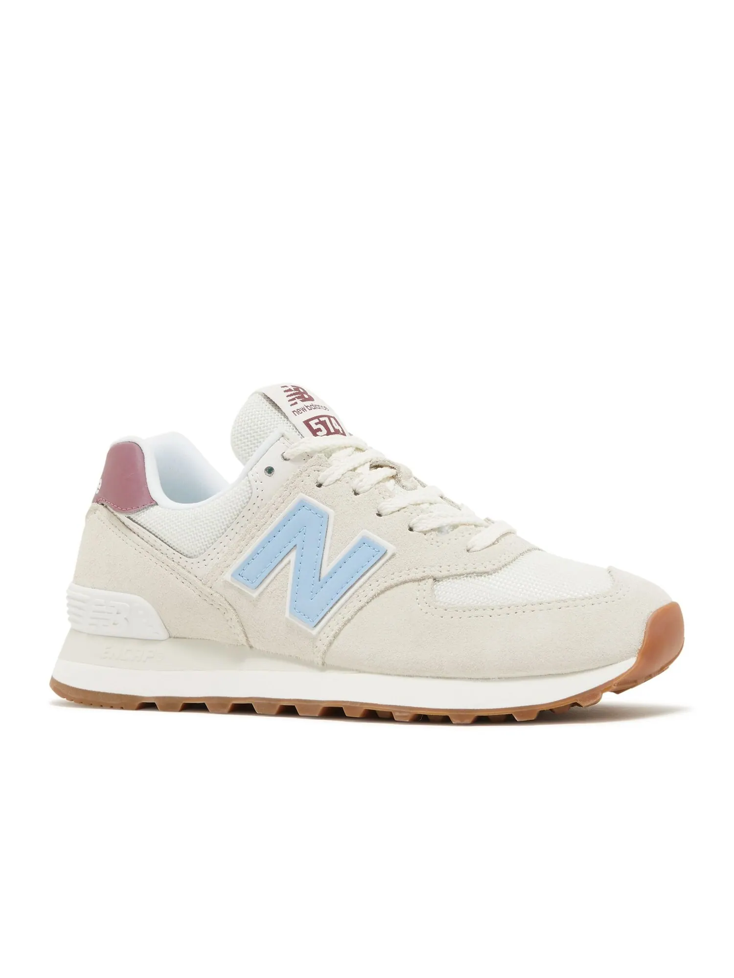 Кроссовки New Balance Wmns 574 'Sea Salt Blue Haze' — изображение 2 из 4, бежевый