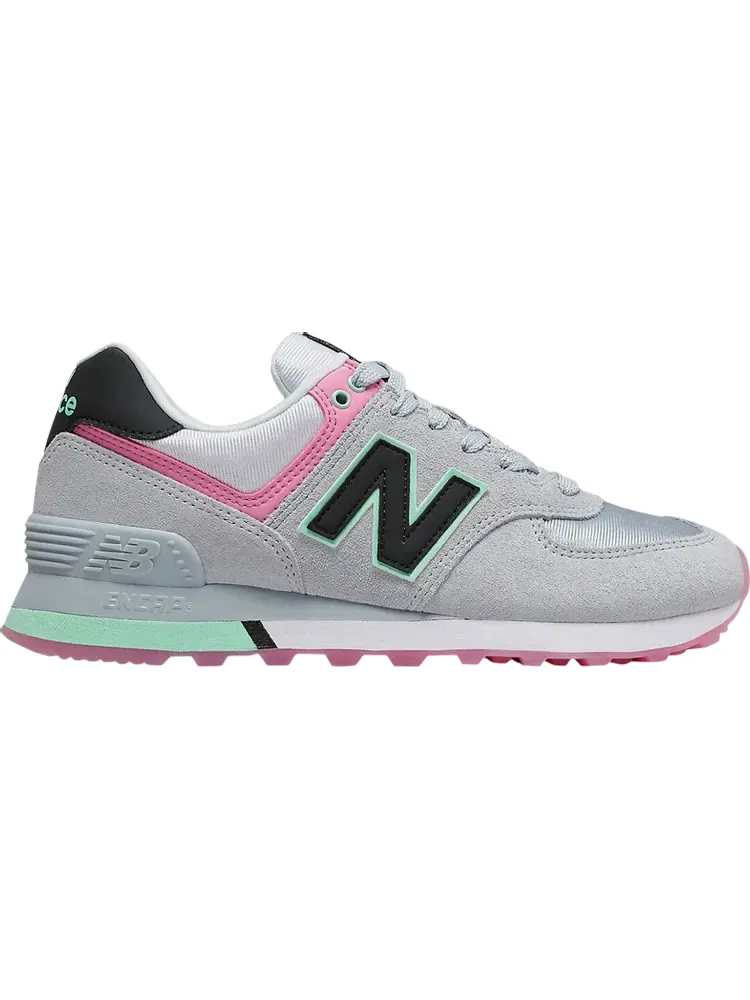 Кроссовки New Balance Wmns 574 'Cyclone Pink Mint' — изображение 1 из 1, серый