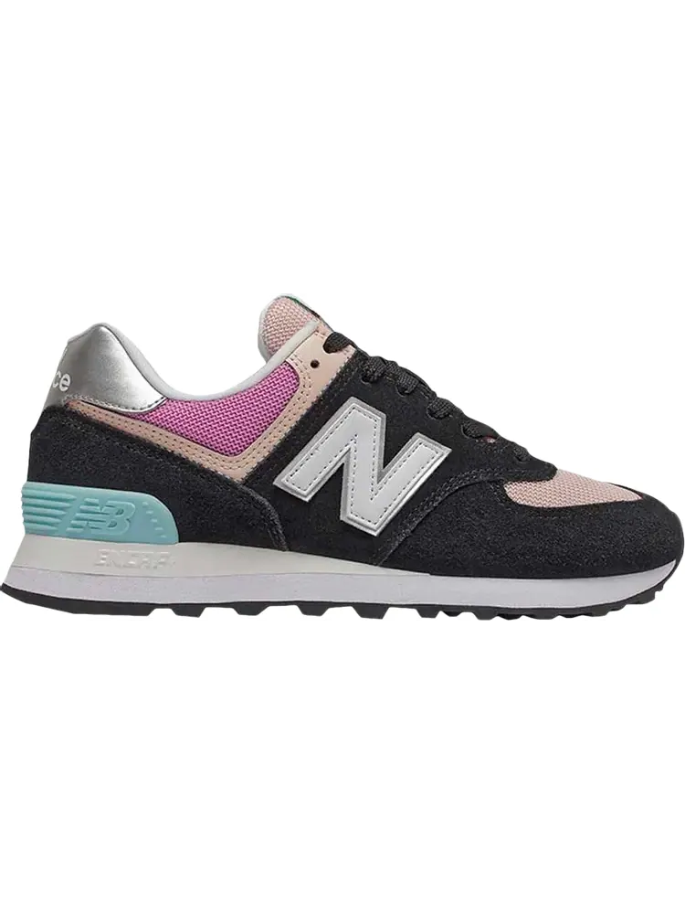 Кроссовки New Balance Wmns 574 'Black Madder Rose' — изображение 1 из 1, черный