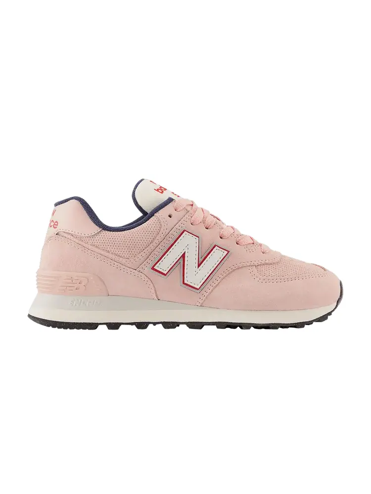 Кроссовки New Balance Wmns 574 'Pink Red Blue' — изображение 1 из 1, розовый