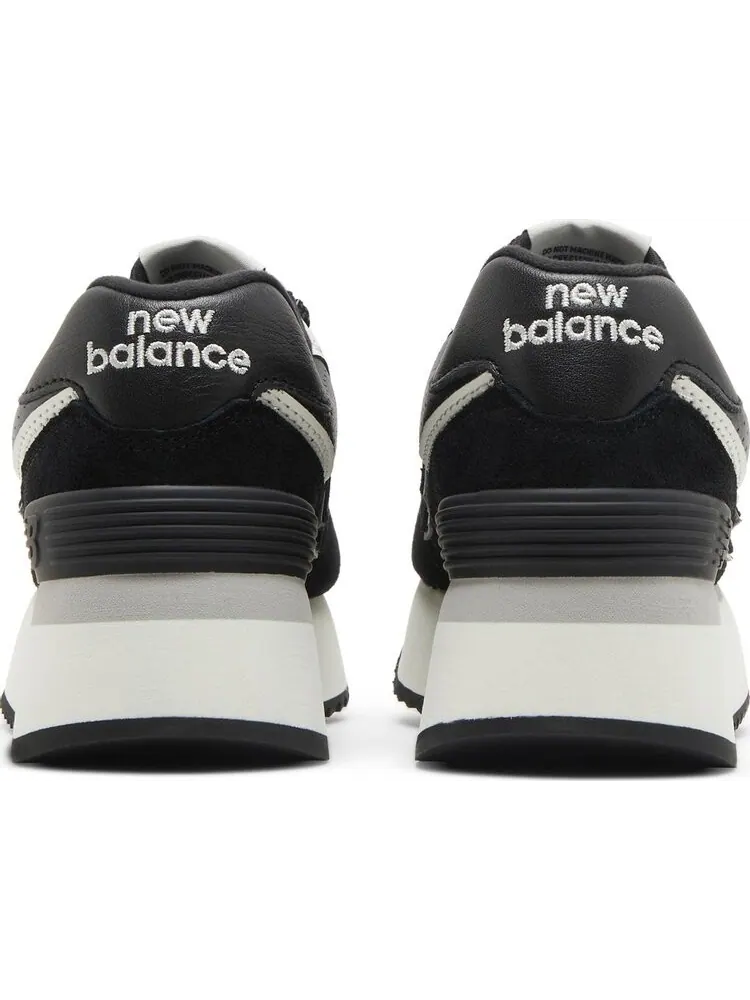 Кроссовки New Balance Wmns 574+ — изображение 6 из 8, черный/белый