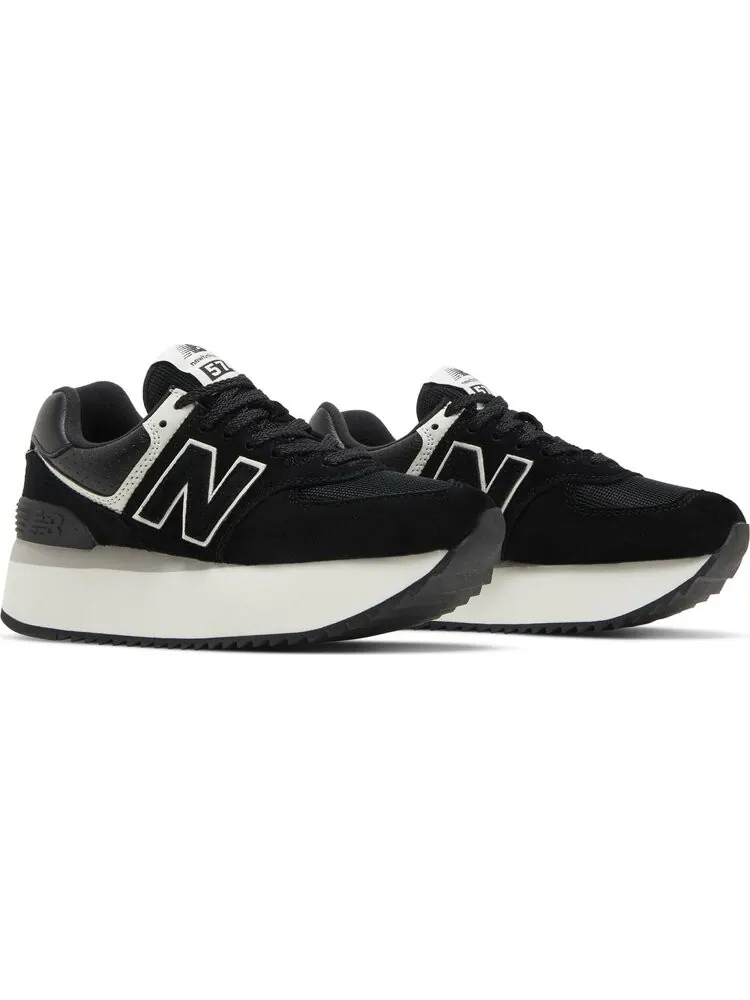 Кроссовки New Balance Wmns 574+ — изображение 8 из 8, черный/белый