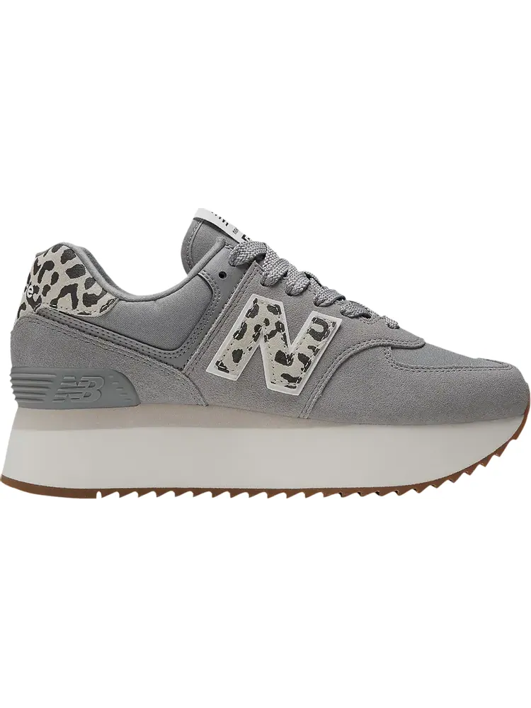 Кроссовки Wmns 574+ 'Shadow Grey Leopard' — изображение 1 из 1, серый